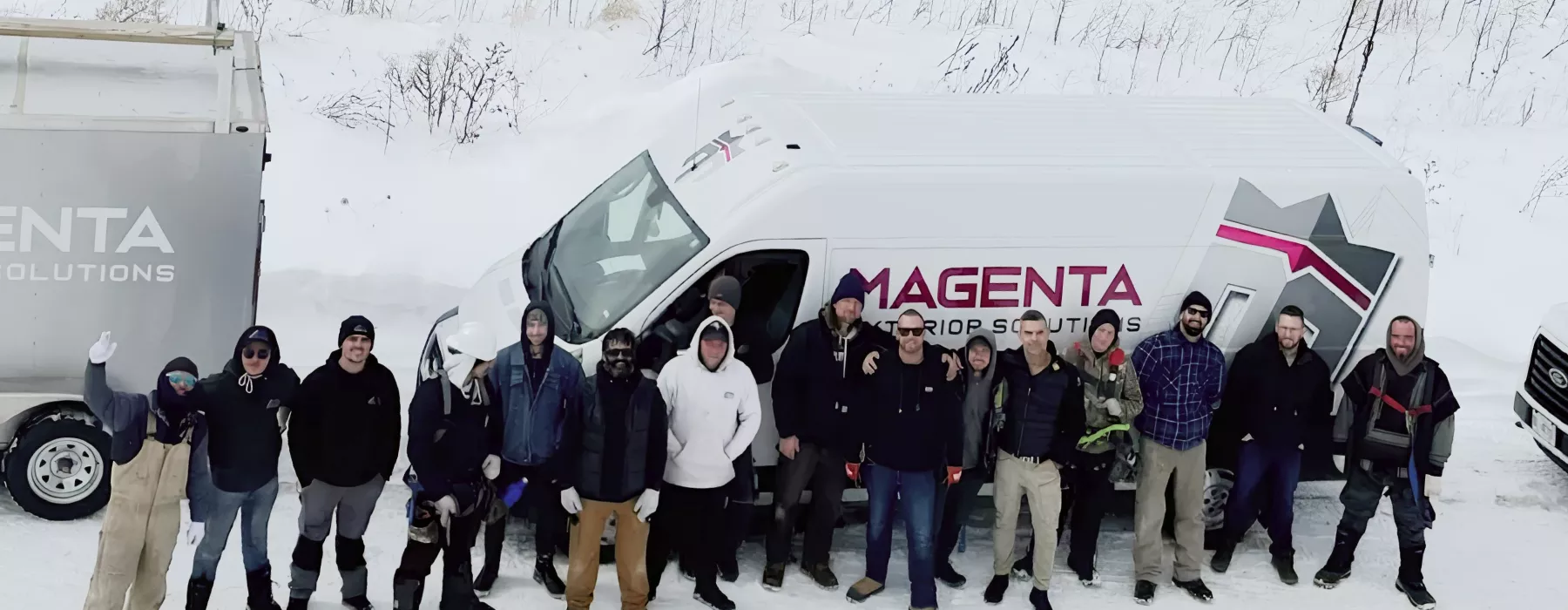 The Magenta Exterior Solutions team gathered together